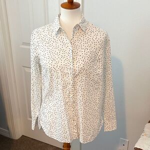 Old Navy White Shirt with Black Stars